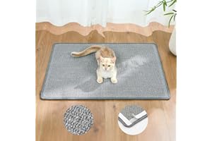 Conlun Cat Scratcher Mat,Natural Sisal Cat Scratch Pad,Horizontal Floor Cat Scratching Pads Rug for Indoor Cats Grinding Claws Nails,Cat Furniture Protector for Couch & Carpets & Sofas