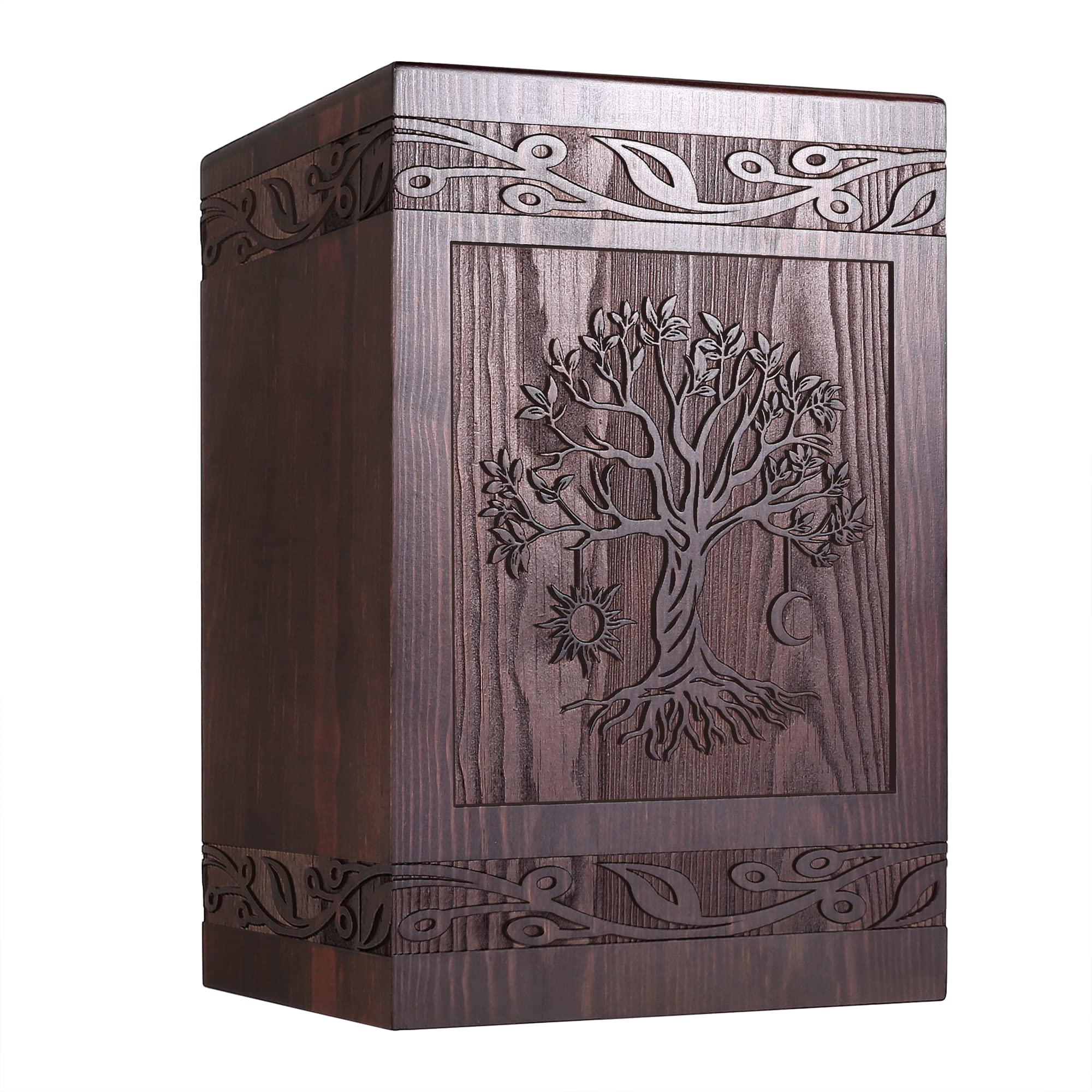 Large Urns For Human Ashes Buy Cremation Urns For Human Ashes Adult Male Female, Wooden Tree Of Life Urns Box And Casket For Men Women Child Pets Cat Dog Urn Burial Funeral
