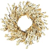 Artgar Fall Wreath, Fall Wreaths for Front Door, 24 in Fall Decor Floral Wreath, Door Wreaths for Front Door Outside All Season for Thanksgiving Home Indoor Outdoor Wall Decor (Wheat)