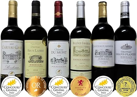 NEWセット記念 金賞受賞赤ワイン セレクション６本セット ソムリエ厳選 フランスボルドー産