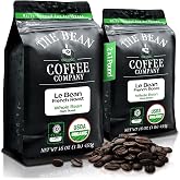 The Bean Organic Coffee Co. Le Bean French Roast, Whole Bean, 2 x 1 lb | Bold, full-bodied dark French roast. Organic coffee beans. 2 x 1 lb.