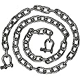 Rainier Supply Co. Anchor Chain - 5/16" x 6' Stainless Steel Boat Chain - Premium Marine Grade 316SS Boat Anchor Chain with Oversized Shackles