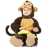 Spooktacular Creations Halloween Monkey Costume Toddler, Kids Monkey Costume for Baby Halloween Animal Dress Up Party