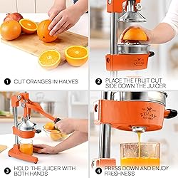 Zulay Kitchen Cast-Iron Orange Juice Squeezer
