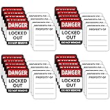 TRADESAFE Lockout Tagout Locks Label, 20 English