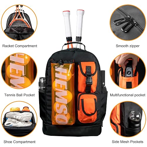 Ytonet Tennis Backpack – Holds 2 Rackets, Insulated Cooler  display picture 3