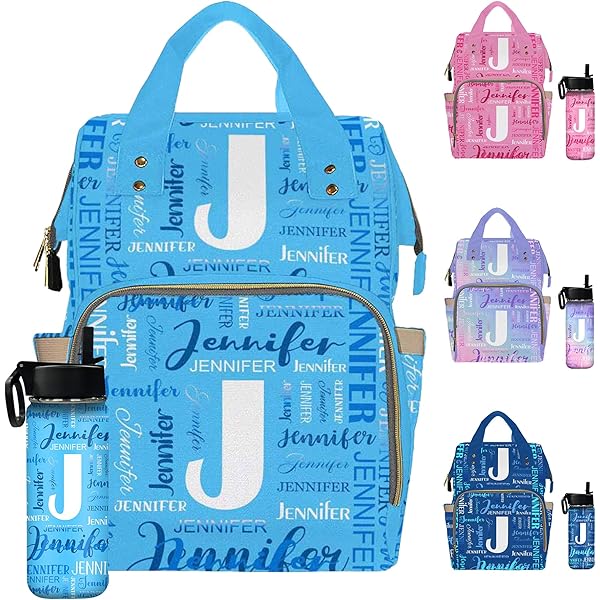 Personalized Diaper Backpack With Name - Custom Mommy Bag For New Parents