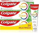 Colgate Total Advanced Deep Clean Toothpaste 75ml x3 Fluoride 24h Defence