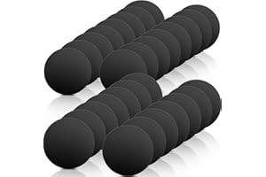 FPMYB Metal Plates for Magnetic Car Phone Holder Cradle, Thin Round Steel Sheets Mount Metal Plates with Adhesive for Magneti