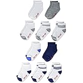 Hanes unisex-baby And Toddler Socks, Non-slip Grip Ankle Socks, Boys' and Girls', Multipacks