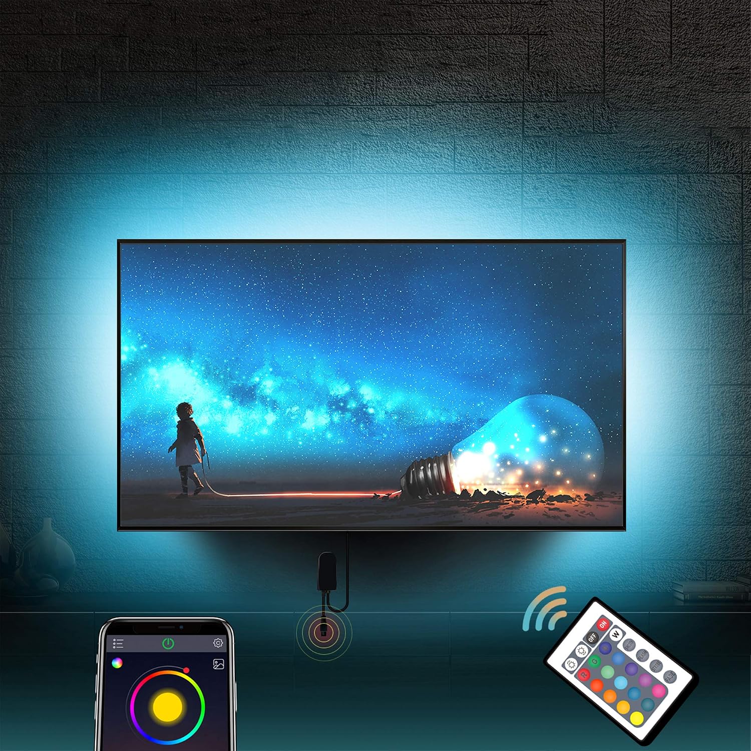 Ruban LED 30M RGB Bluetooth - Sync Musique Et App Control - Décoration Lumineuse