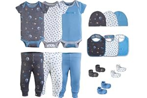 Little Peaches Baby Girl Clothes – 100% Cotton, Soft & Breathable Newborn Essentials and Gifts, Fits 3 to 6 Months