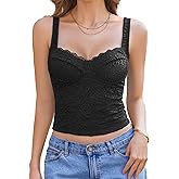 Avidlove Summer Lace Tank Tops Sweetheart Neck Crop Top Adjustable Strap Going Out 2026 Cami