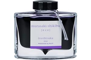PILOT Iroshizuku Bottled Fountain Pen Ink, Murasaki-shikibu, Japanese Beautyberry (Purple) 50ml Bottle (69221)
