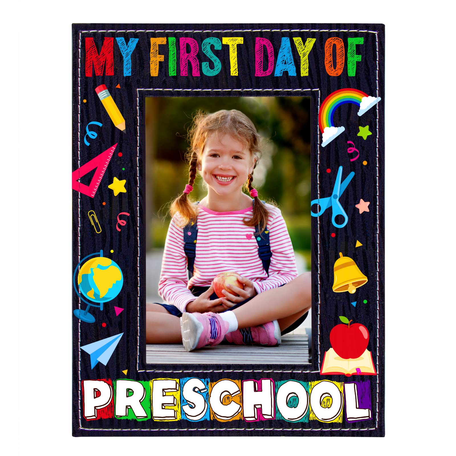 WaaHome My First Day of Preschool Picture frame