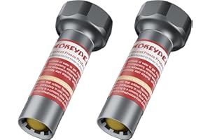 Mokeyder Outdoor Faucet Winter Freeze Protection Valve, Frost Proof Faucet Cover for 3/4-Inch Thread, Freeze Proof Auto Temperature Control Replacement for Garden, Lawn & Yard Spigot, Grey, 2Pack