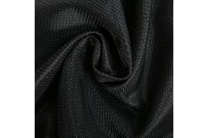 ASHATA Speaker Grill Cloth 55.1 x 35.8in Speaker Mesh Cloth Breathable Stereo Fabric Speaker Sunproof Protective Grille Cover/Protector for Home/Stage Speaker KTV(Black)