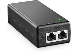 MokerLink Gigabit PoE Injector, 802.3af 15.4W, 10/100/1000Mbps Ethernet, Plug & Play, Non-PoE to PoE Adapter, Distance Up to 