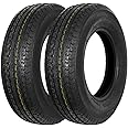Set of 2 Durun ST205/75R14 Radial Trailer Tire,ST205-75R14 ST 205/75R14, 8 Ply Load Range D, 105M