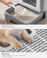 Feandrea Hidden Cat Litter Box with Hood and Slide-Out Tray 15 kg Max Load view 4