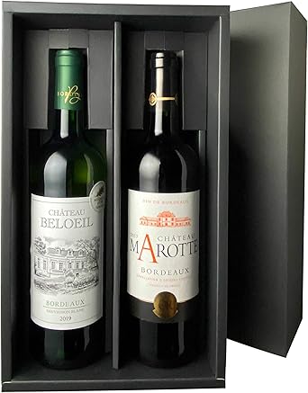 Amazon Co Jp お中元 ワイン 送料無料ワインセット ギフトbox付き ボルドー産赤白ワイン2本 3000円 ギフトワインセット 食品 飲料 お酒