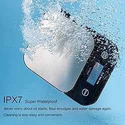BOMATA IPX7 Waterproof Food Scale, 22lb/10kg, USB