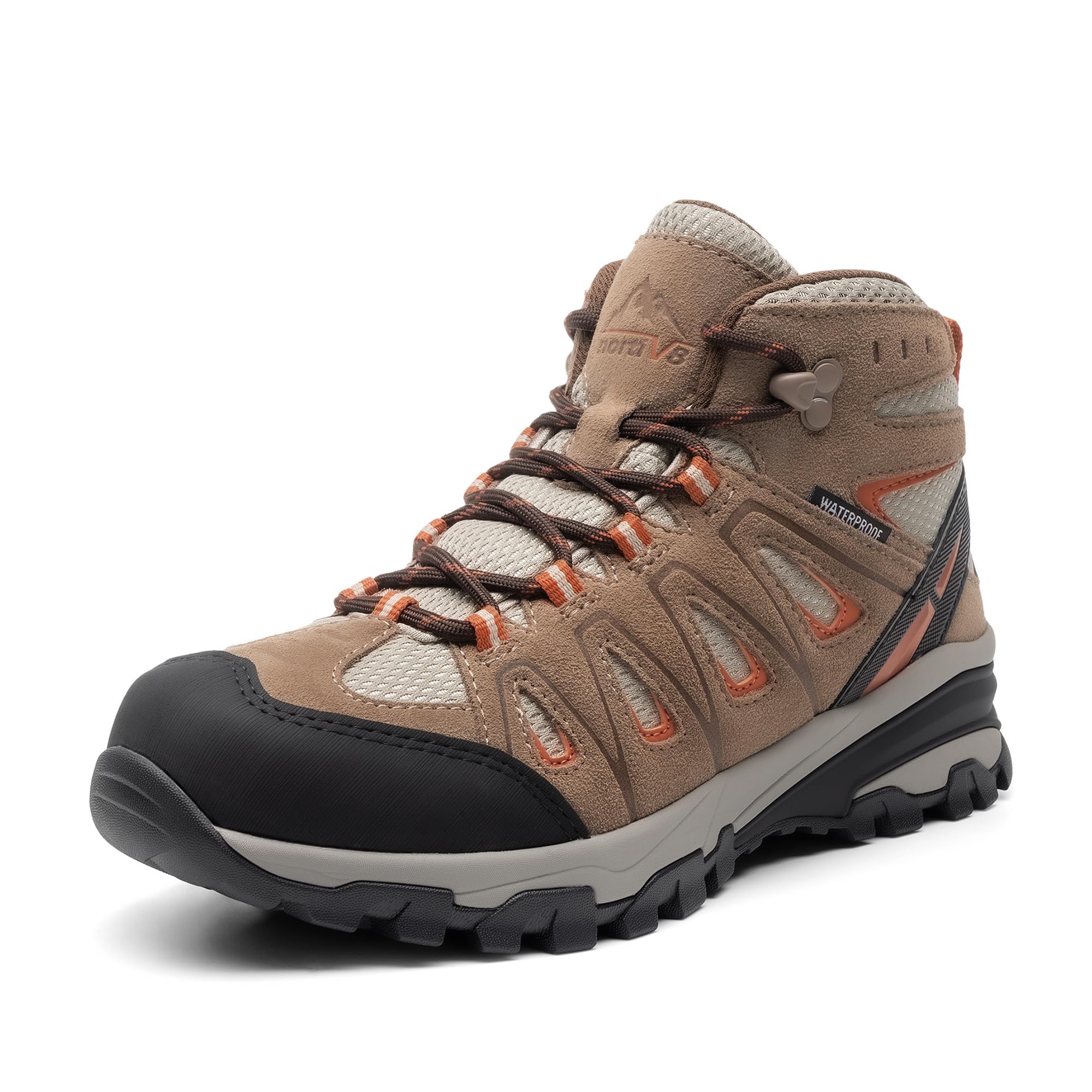 Photo 1 of NORTIV 8 Women's Waterproof Hiking Boots Outdoor Trekking Camping Trail Hiking Boot,Size 12,Brown,SNHB211W