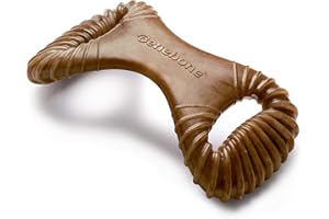 Benebone Dental Durable Dog Chew Toy for Aggressive Chewers, Real Bacon, Made in USA, Large