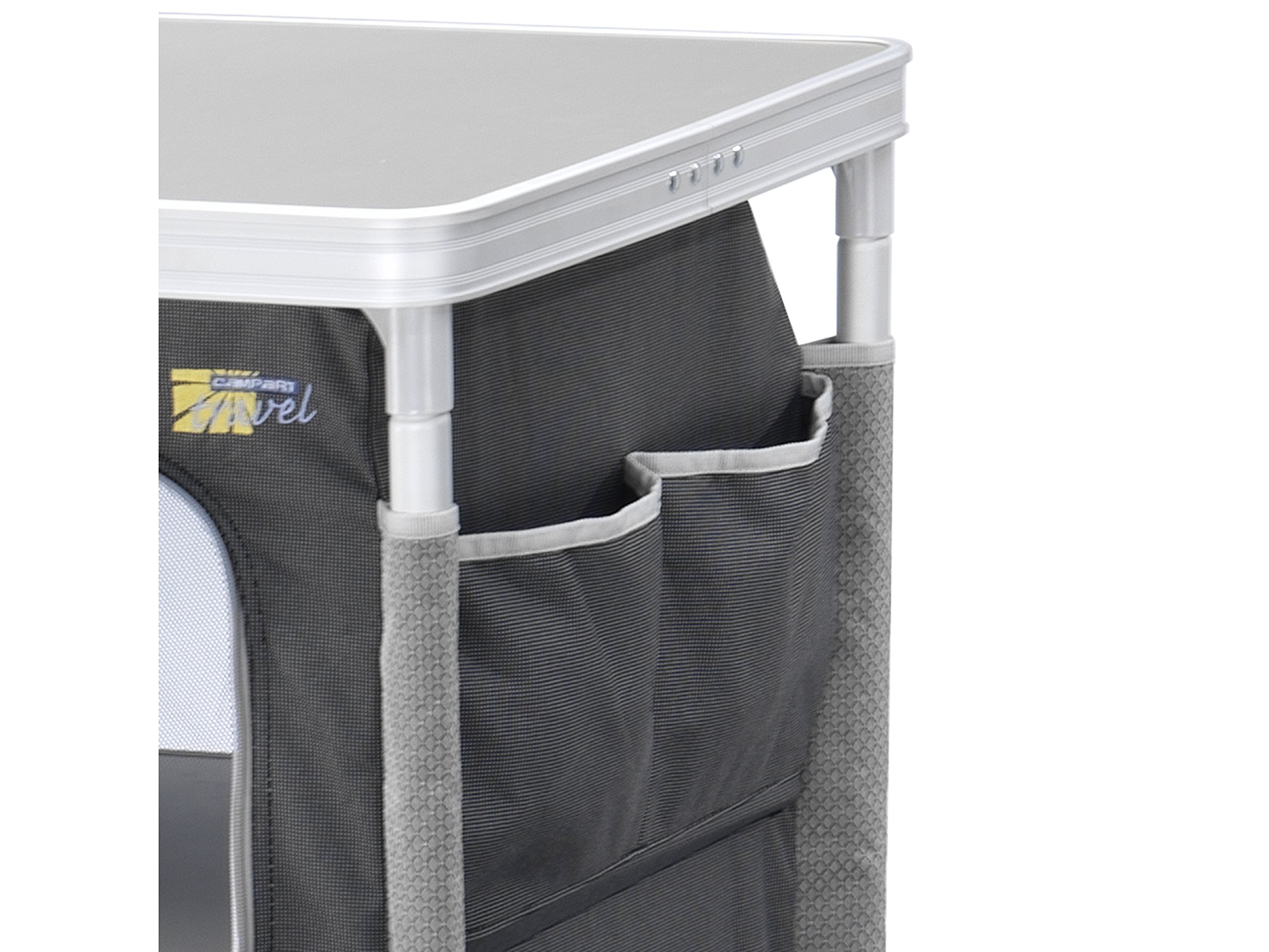 Armoire de camping Campart Travel CU-0719 Nice – Trois compartiments – Armature en aluminium