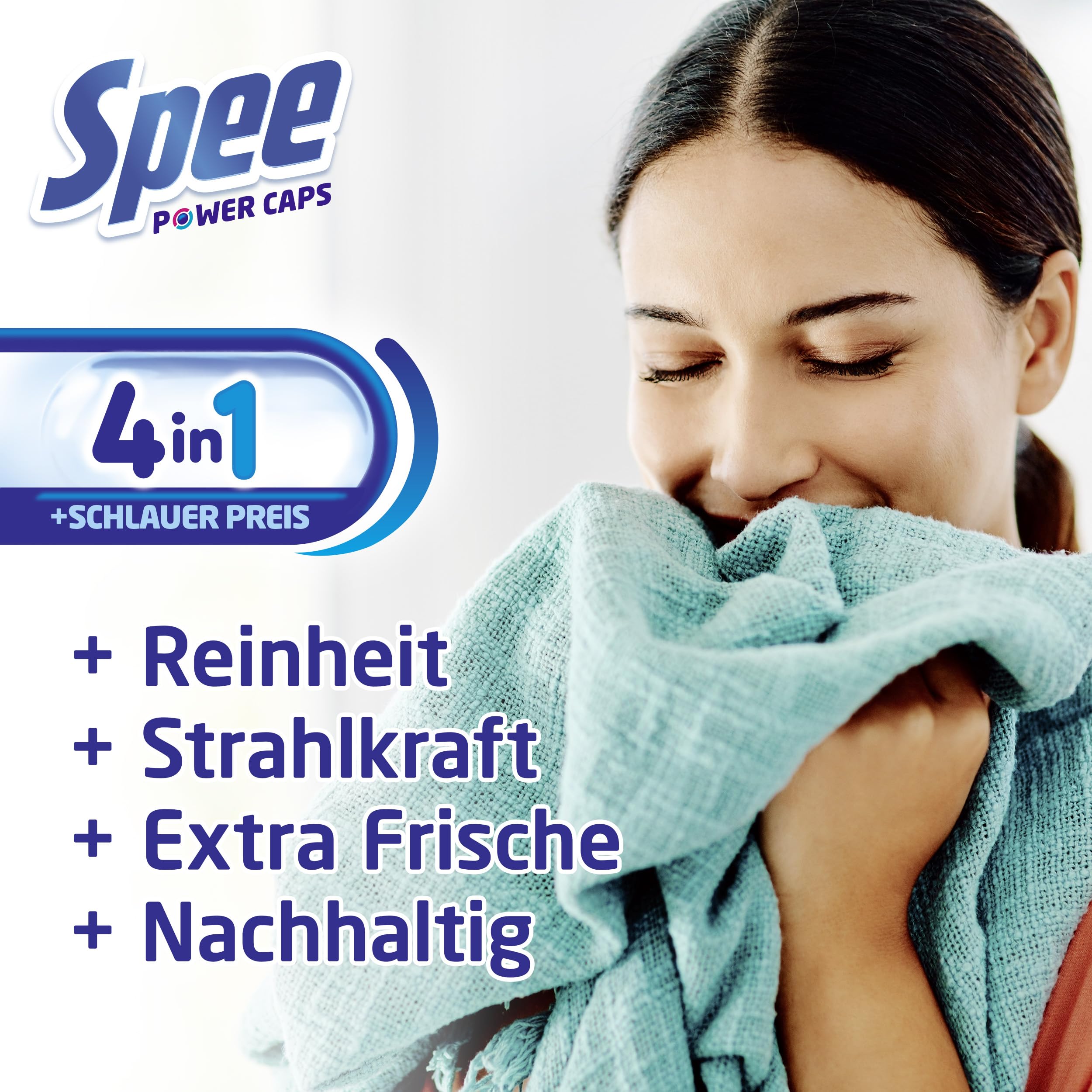 Spee Power Caps Fresh Kick 120 Deodorant (2 x 60 Washes), 4+1 Formula for 24 Hours Freshness, Temperature Range 20°-95°C 4