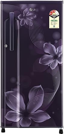LG 188 L 3 Star Direct Cool Single Door Refrigerator(GL-B191KPOW.APOZEBN, Purple Orchid, Smart Inverter Compressor)