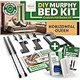 DIY Murphy Bed Kit Queen | Murphy Bed Hardware Kit Queen for Wall Bed, Cabinet Murphy Bed Queen Kit Horizontal, Horizontal Murphy Bed Queen Frame, Deluxe Murphy Bed Mechanism Kit with Bonus Tools