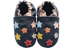 Carozoo 18 Designs Baby Shoes Leather Soft Sole Prewalker Crib Slippers Toddler Kids Shoes (0-6 Months to 7-8 years)