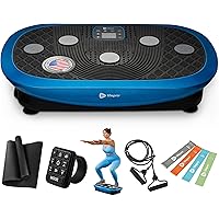 Lifepro Rumblex Plus 4D Vibration Plate Exercise Machine with Triple Motor Oscillation, Linear & Pulsation -Rhythm Vibrating 