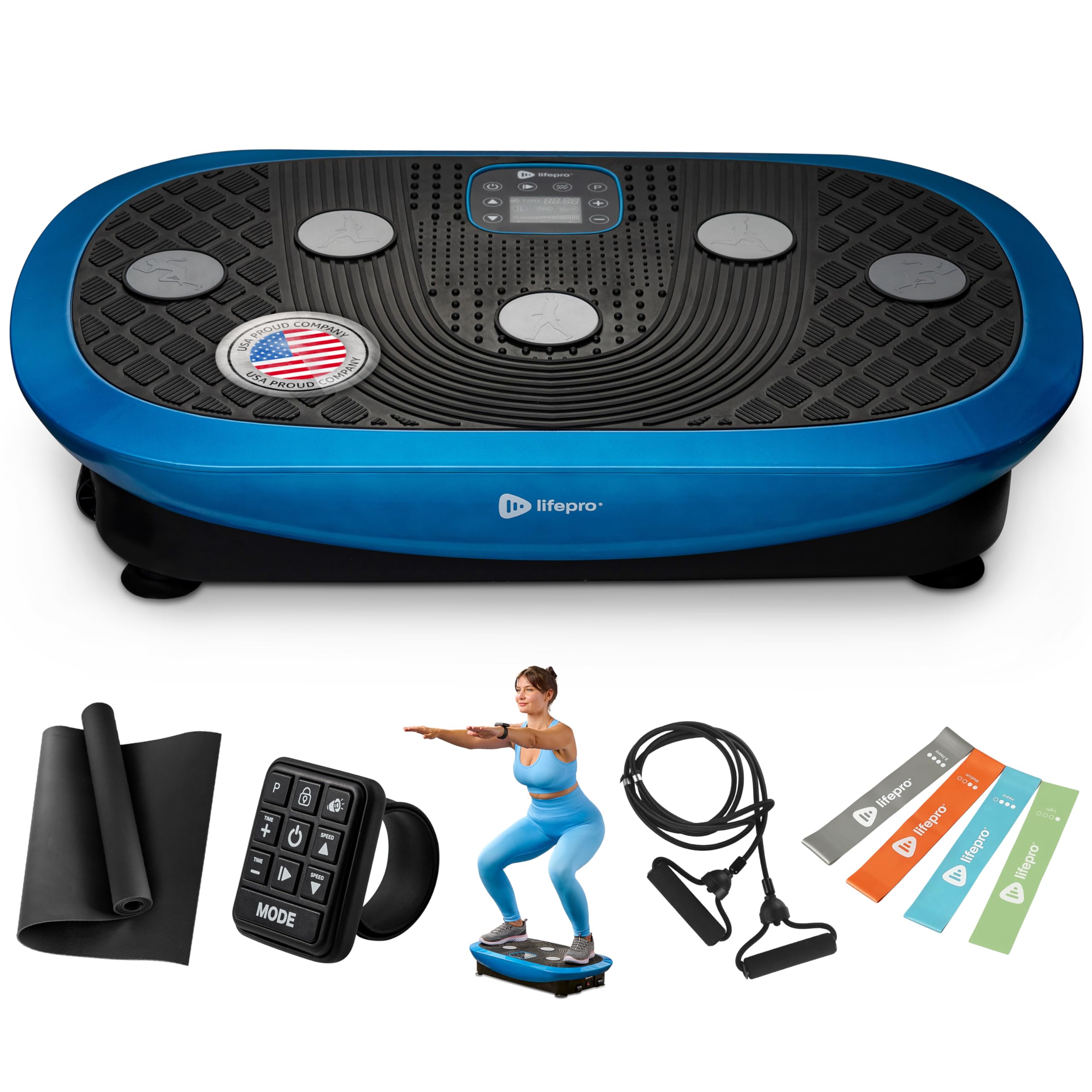 Photo 1 of ************Doesn't turn on and missing remote per last owner***********
LifePro Rumblex Plus 4D Vibration Plate Exercise Machine - Triple Motor Oscillation, Linear, Pulsation + 3D/4D Motion Vibration Platform/Whole Body Vibration Machine for Weight Loss 