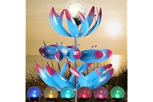 JKIMK Wind Sculptures & Spinners-Wind Spinners for Yard and Garden-Kinetic Wind Spinners Outdoor Metal-Metal Windmills for The Yard for Yard Art Lawn Patio Garden Decor
