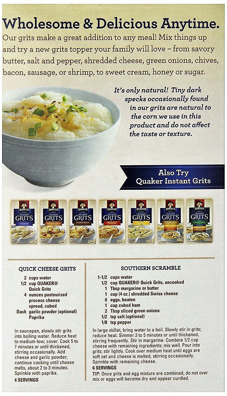 Quaker Instant Cheese Grits Recipe Dandk Organizer