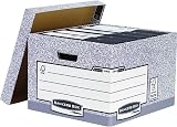 BANKERS BOX 10 Large System Storage Box with Lids Grey W38 x H28.7 x D43cm view 4
