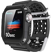 AhaStyle iwatch Band with Bumper Compatible with Apple Watch 38mm 40mm 42mm 44mm, Apple Watch Series SE/6/5/4/3/2/1 (38…