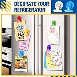 FINDMAG Fridge Magnets Clip 6 Pack Colorful Heavy Duty Magnetic Clips view 5
