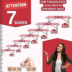 Tablecloth for Folding Table -Fitted Rectangular