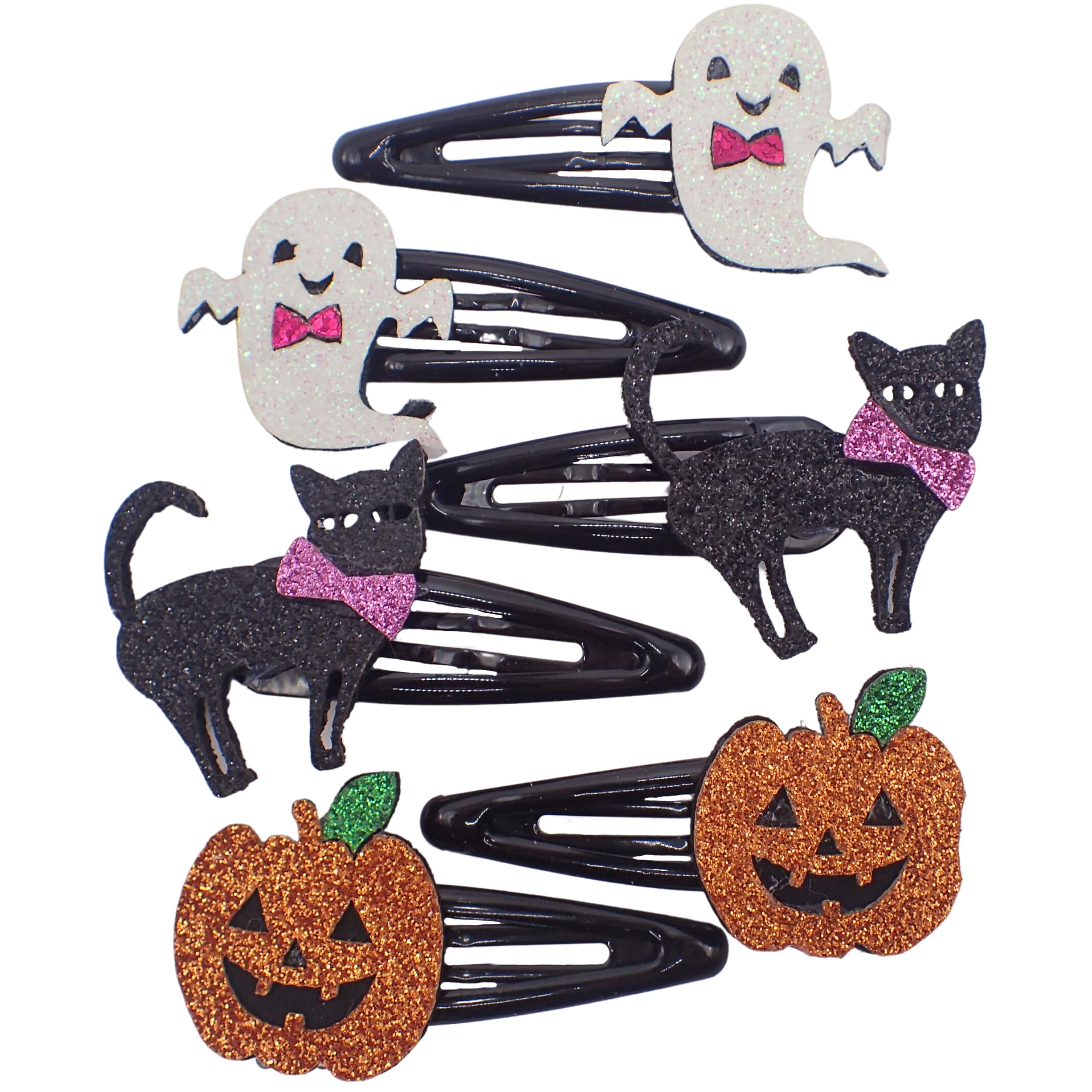 Topkids Accessories Halloween Snap Hair Clips for Girls, Kids Hair Accessories, Small Hair Clips, Metal for Styling, Fine Hair Small, Girls Accessories (6pc Halloween)