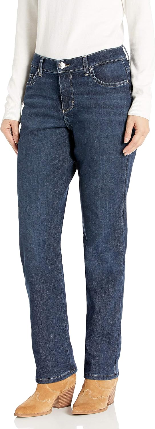 Buy Lee Women's Fleece Lined Relaxed Straight Leg Jean at Amazon.in