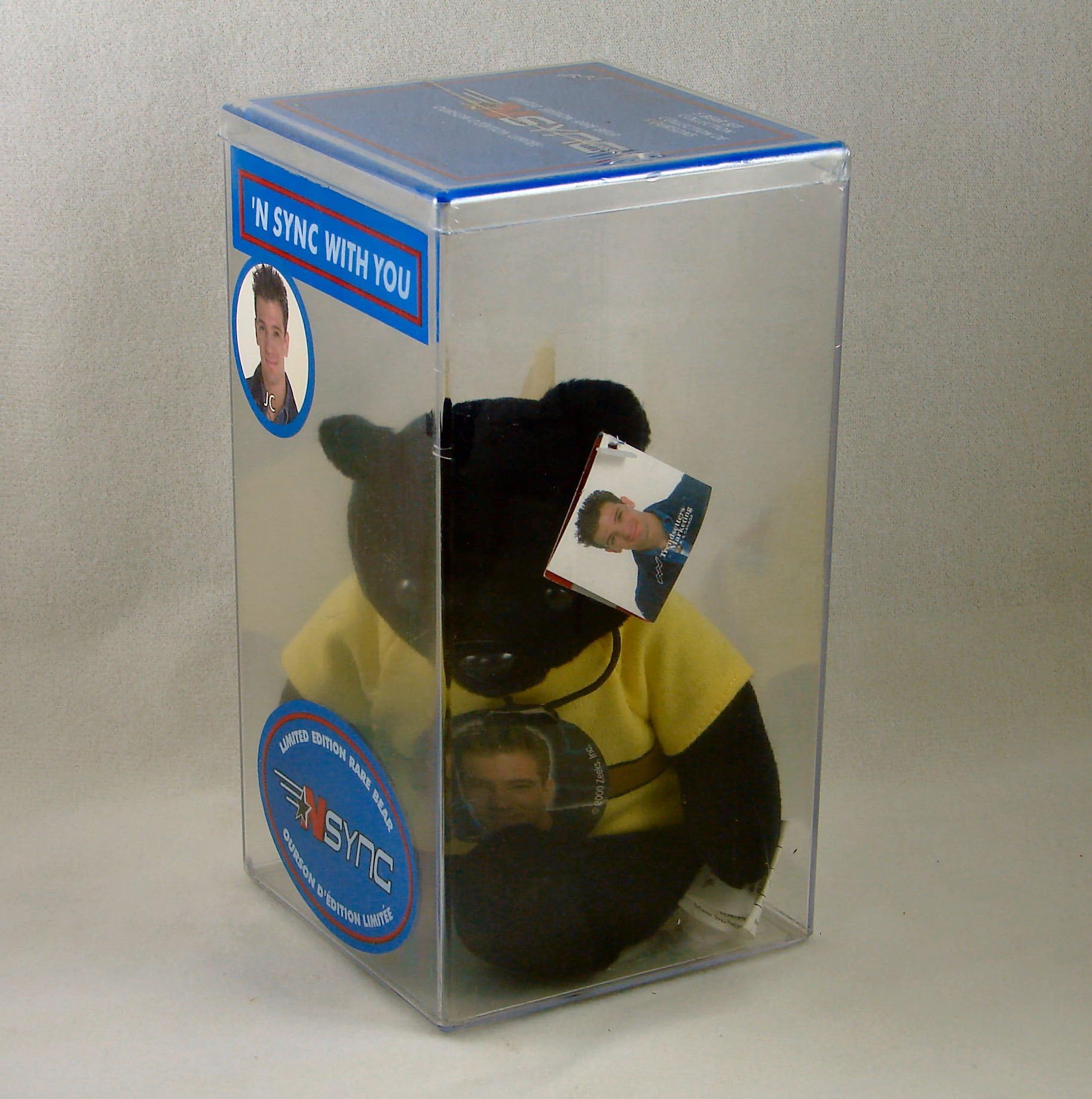Nsync Limited Edition Rare Bear Jc with Yellow Shirt in Plastic Case