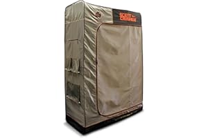 Scent Crusher Halo Series The Locker - Includes The Halo Battery Operated Portable Ozone Generator, Destroys Odors Within 30 mins, Great Storage & Scent Elimination for Your Hunting Gear