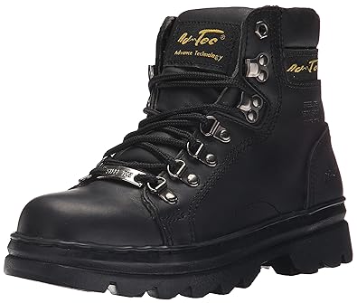 women's black steel toe boots