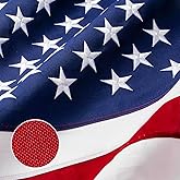 American Flag 8x12ft Ultra Durable for Outside, TearProof Spun Polyester, Embroidered Stars, Brass Grommets, Perfect for Outdoor US Flag, Show Your Patriotism with Long-Lasting Quality