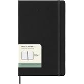 Moleskine 2026-27 18-Month Weekly Horizontal Planner, Large Black Hardcover | July 2026-December 2027 Large 208-page weekly horizontal planner with two-page weekly spreads, stickers, and pocket.