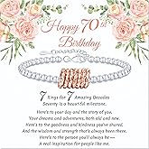 AGOT 30th 40th 50th 60th 70th Birthday Gift for Women: Unique Bracelet Best Birthday Presents Gifts Ideas for Mom Daughter Grandma Sister Friends Coworker
