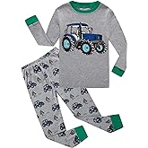 KikizYe Little Big Boys Girls Pajamas Set Kids PJs 100% Cotton Sleepwear